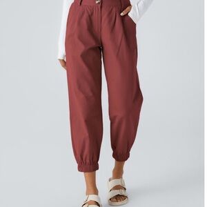 HALARA Red Casual Jogger Pants